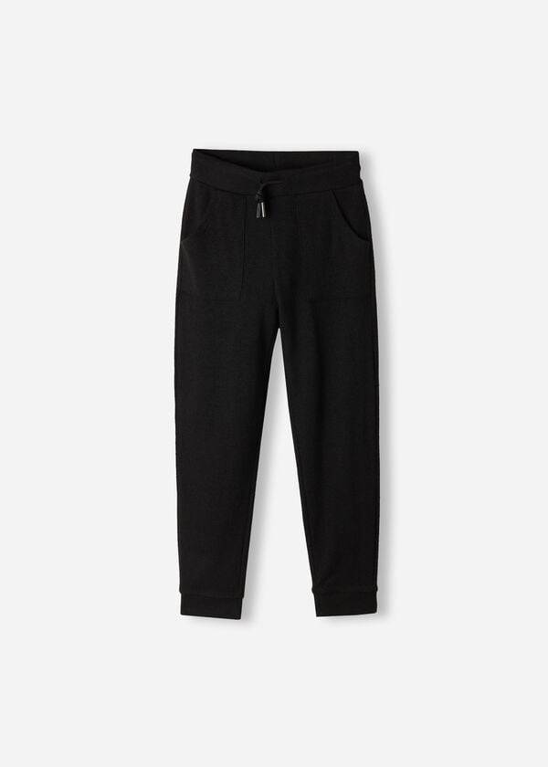 kids calzedonia cashmere blend stretch leggings black