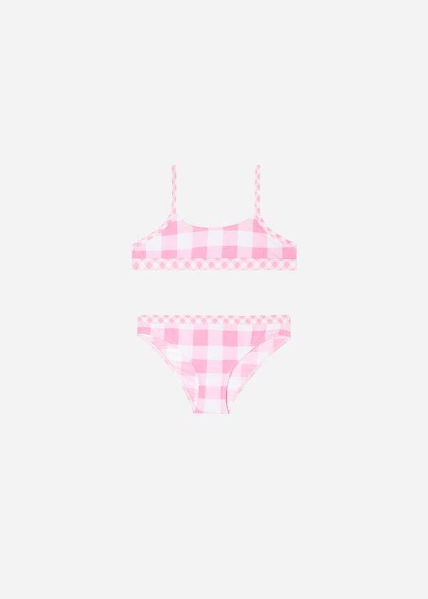 kids calzedonia two piece lione swimsuits pink