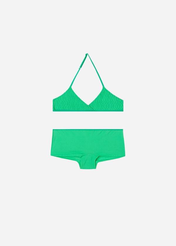 green calzedonia two piece mykonos kids swimsuits