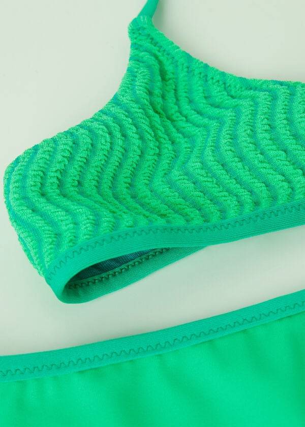 green calzedonia two piece mykonos kids swimsuits