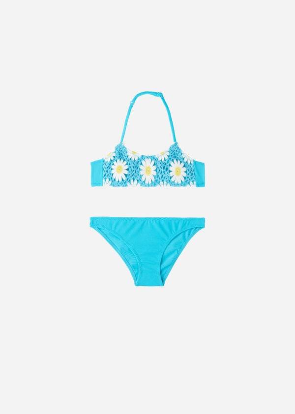 kids calzedonia two-piece margherita swimsuits turquoise