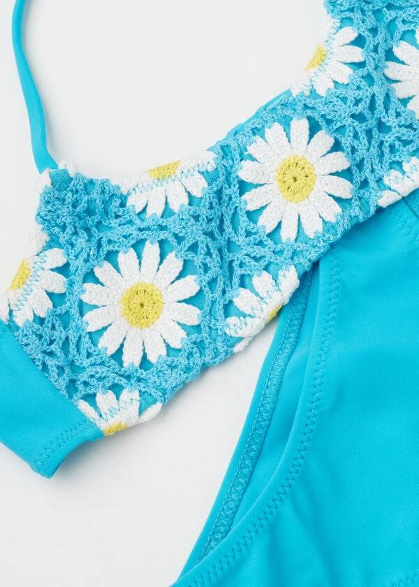 kids calzedonia two-piece margherita swimsuits turquoise