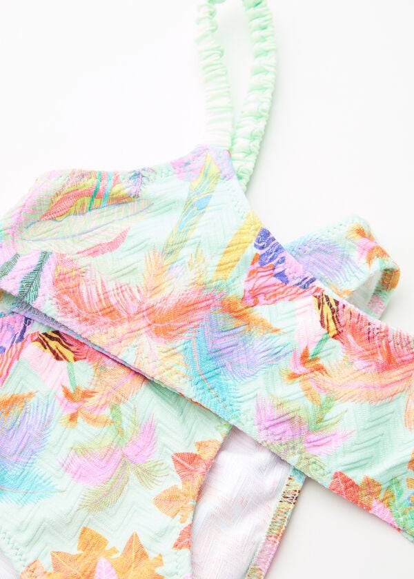 kids calzedonia two-piece tahiti swimsuits green