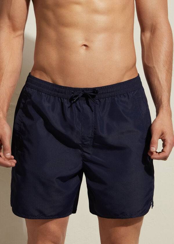 calzedonia formentera eco mens swim trunks blue