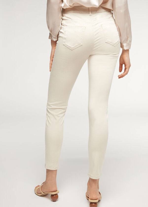 brown beige womens calzedonia eco light push up denim jeans