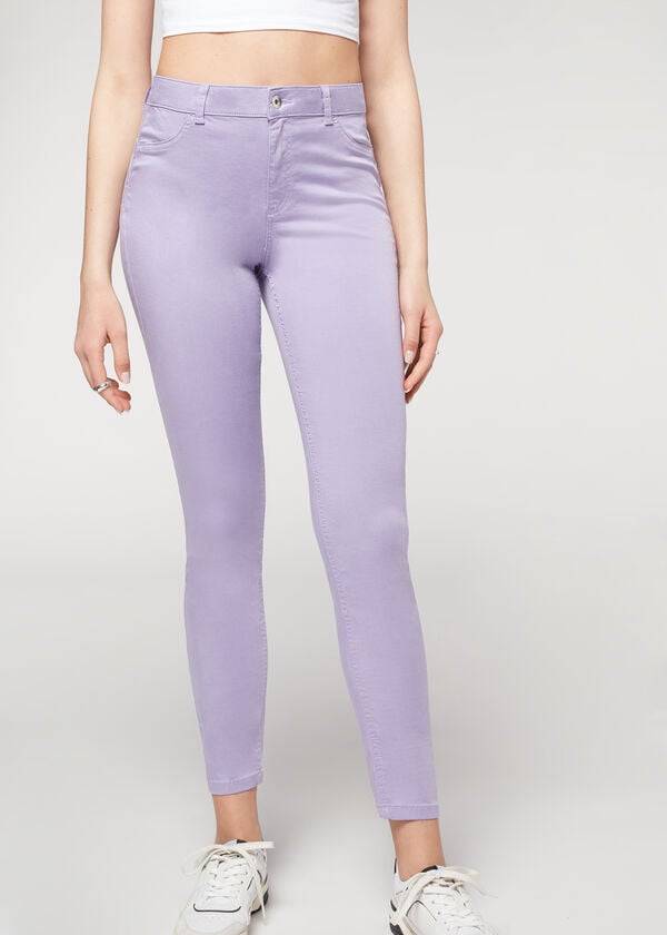calzedonia eco light push up denim womens jeans purple