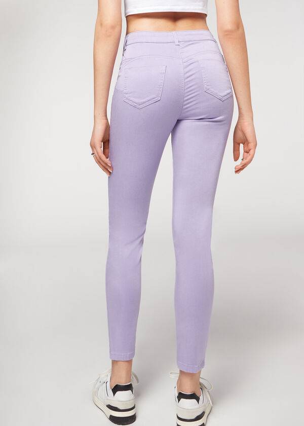 calzedonia eco light push up denim womens jeans purple