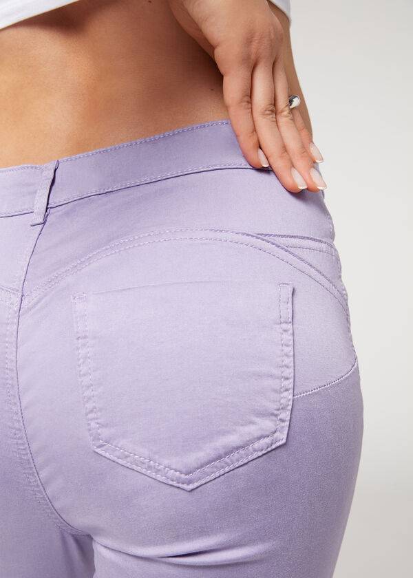calzedonia eco light push up denim womens jeans purple