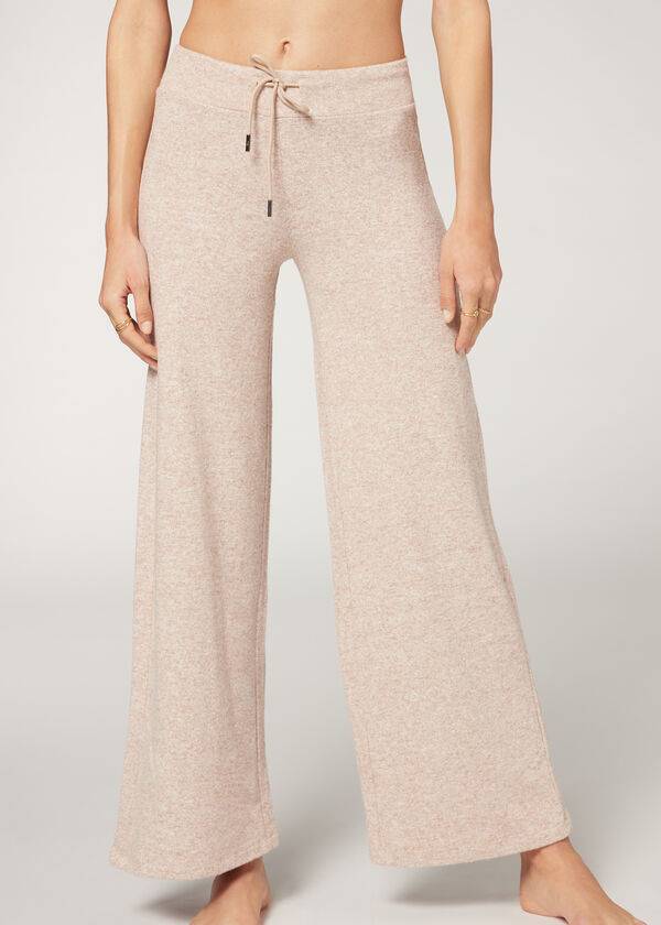 beige calzedonia cashmere palazzo womens leggings