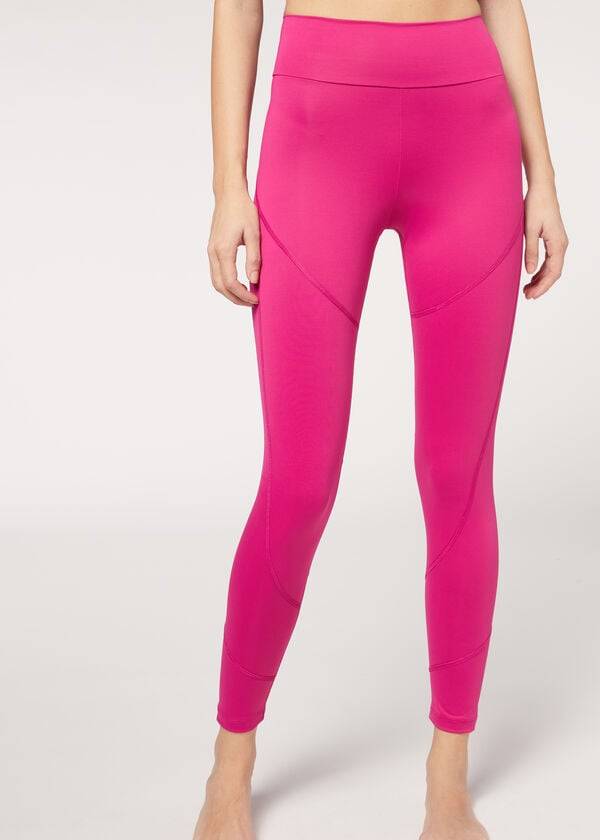 pink calzedonia performance athletic womens leggings