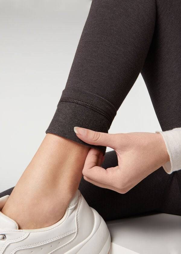 grey calzedonia thermal womens leggings