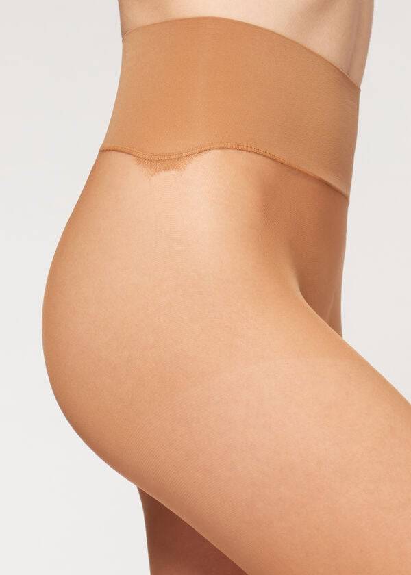 calzedonia 20 denier essential invisible sheer womens tight khaki