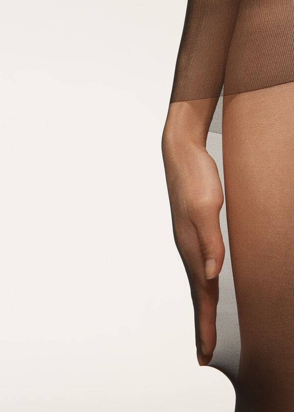 womens calzedonia 40 denier action medium sheer tight black