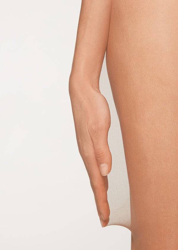 brown womens calzedonia premium matt second skin 15 denier sheer tight