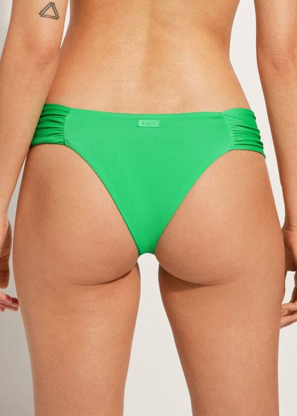 womens calzedonia brazilian indonesia eco bikini bottoms green
