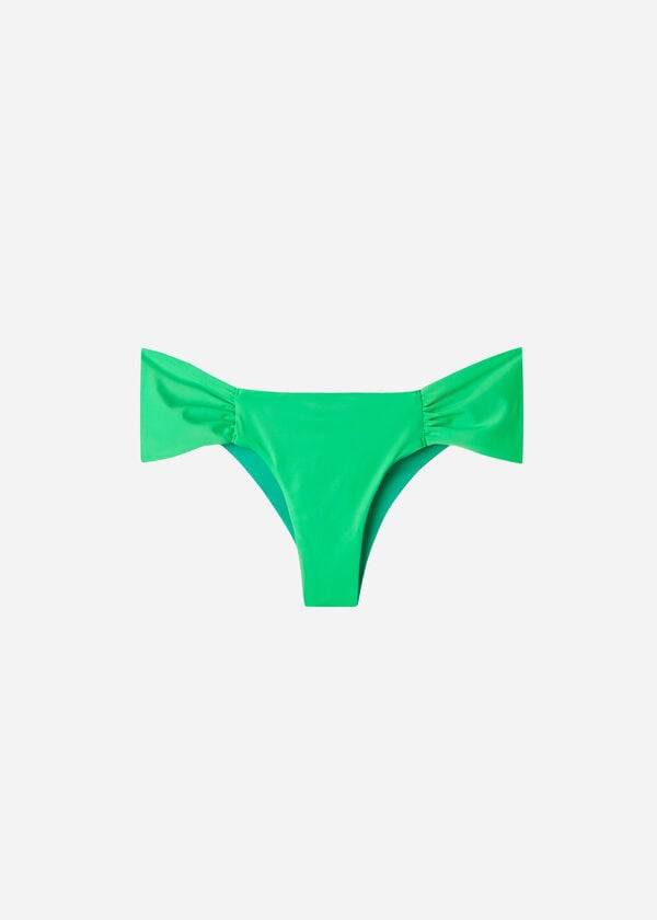 womens calzedonia brazilian indonesia eco bikini bottoms green
