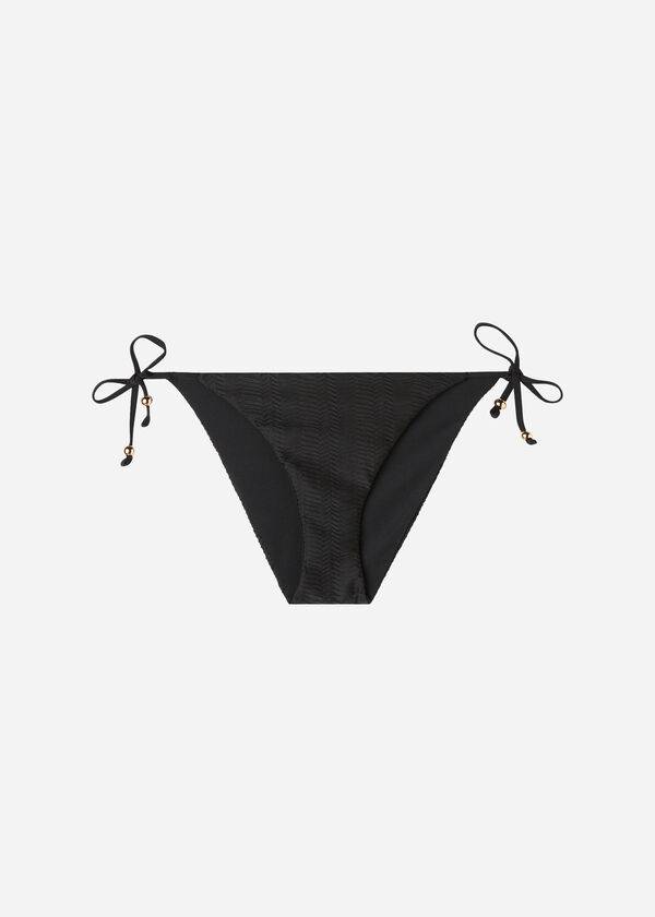 calzedonia chevron string casablanca womens bikini bottoms black