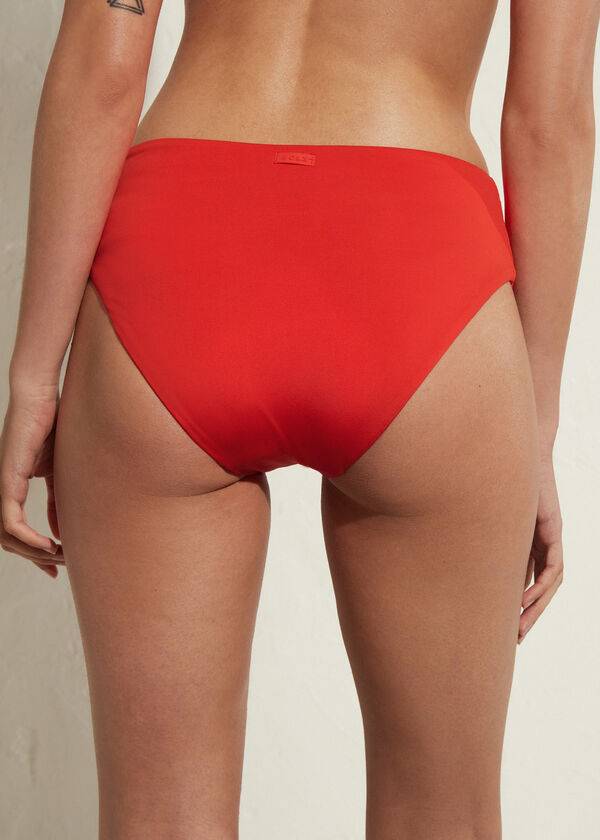 calzedonia high waist indonesia eco womens bikini bottoms red