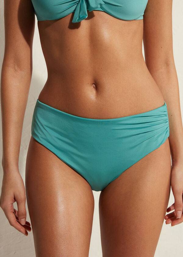 turquoise calzedonia high waist indonesia eco womens bikini bottoms