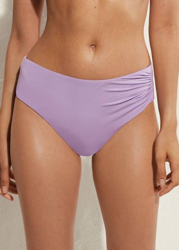 purple womens calzedonia high waist indonesia eco bikini bottoms