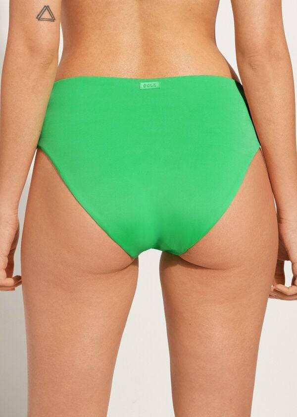 calzedonia high waist indonesia eco womens bikini bottoms green