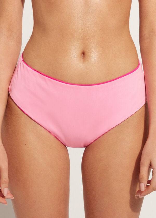 pink womens calzedonia high waist indonesia eco bikini bottoms