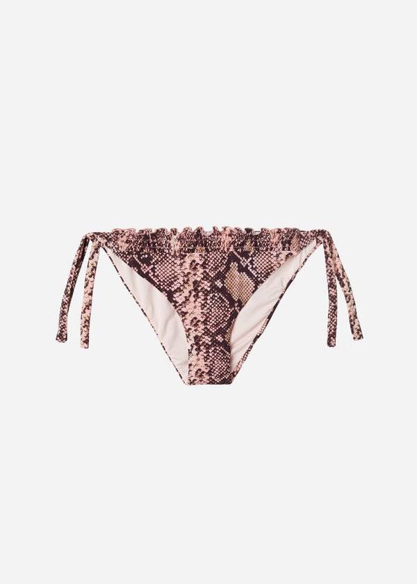 calzedonia side tie sidney womens bikini bottoms pink