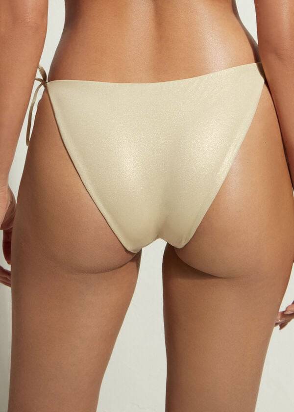 gold womens calzedonia string tie abu dhabi bikini bottoms