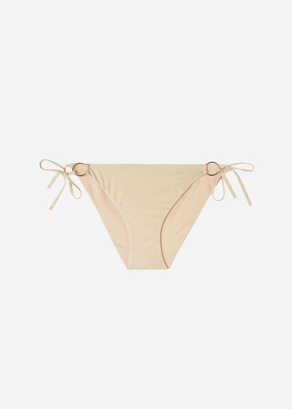 gold womens calzedonia string tie abu dhabi bikini bottoms