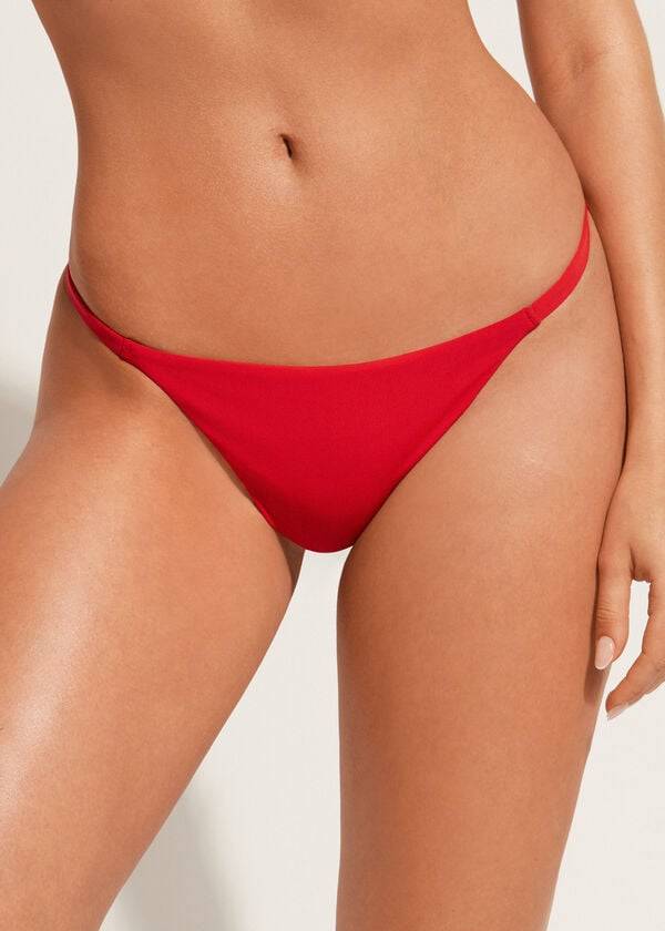 calzedonia thong indonesia eco womens bikini bottoms red