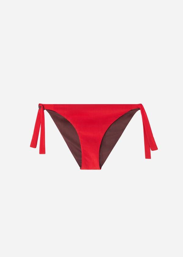 calzedonia tied indonesia eco womens bikini bottoms red