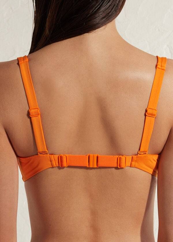 orange calzedonia balconette indonesia eco womens bikini tops