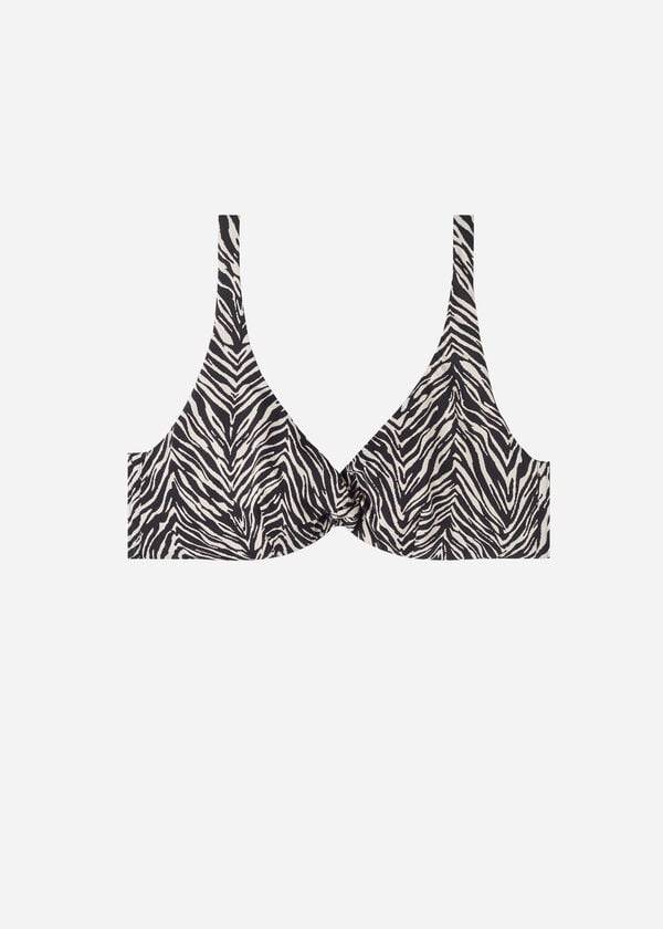 calzedonia balconette zebra nairobi womens bikini tops black