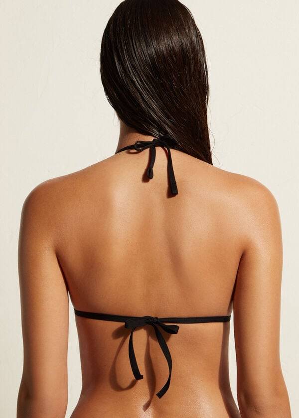 black calzedonia graduated padded triangle casablanca womens bikini tops
