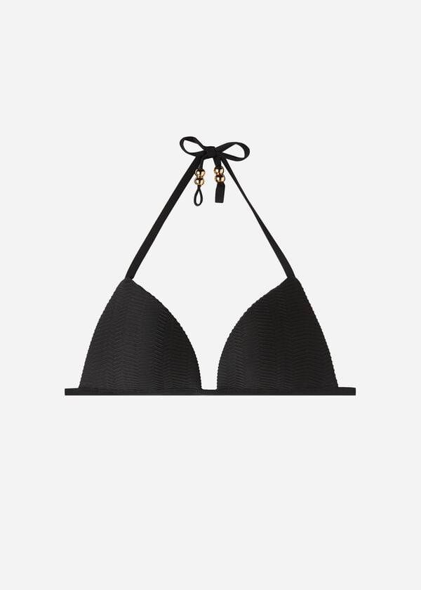 black calzedonia graduated padded triangle casablanca womens bikini tops