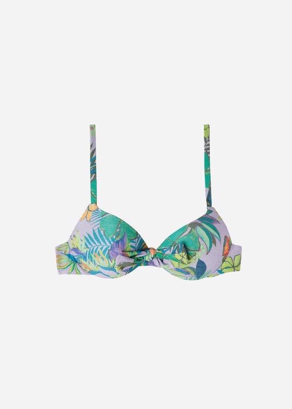purple womens calzedonia graduated push up brasilia bikini tops