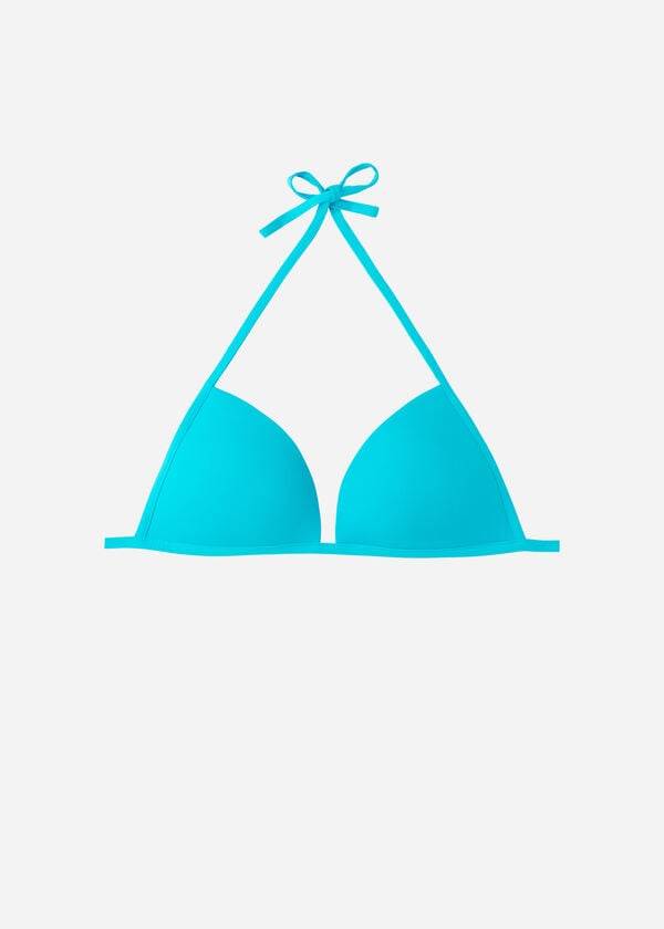 turquoise calzedonia graduated soft padded triangle indonesia womens bikini tops