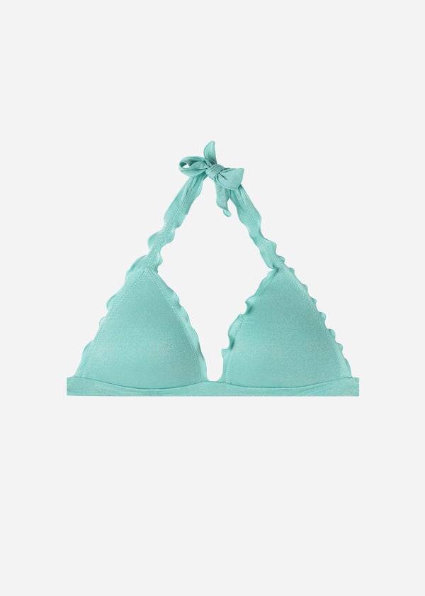 green womens calzedonia graduated triangle formentera bikini tops