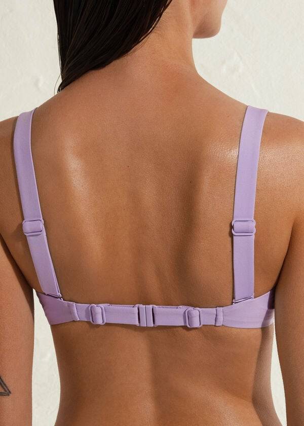 purple calzedonia padded bandeau indonesia womens bikini tops