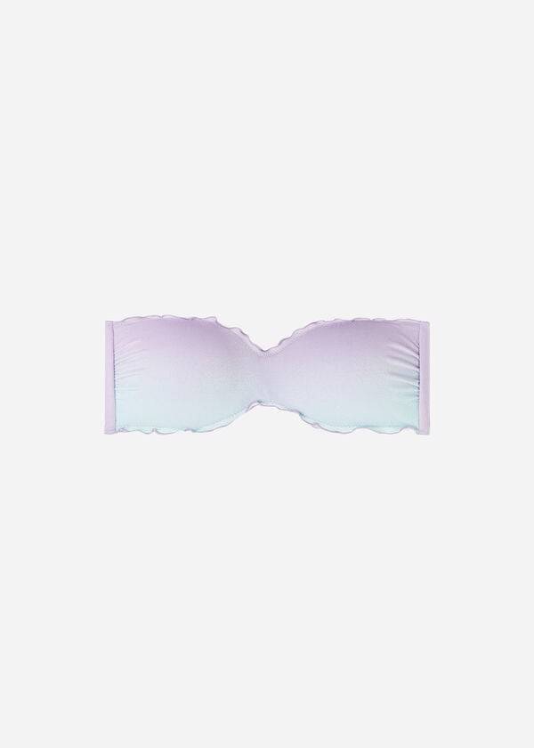 purple calzedonia padded bandeau madrid womens bikini tops
