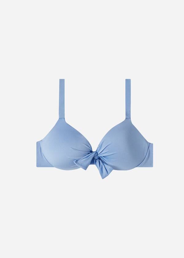 blue womens calzedonia padded push up indonesia eco bikini tops