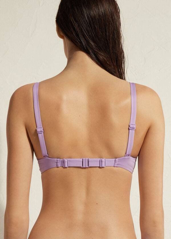 purple womens calzedonia padded push up indonesia eco sexy bikini tops