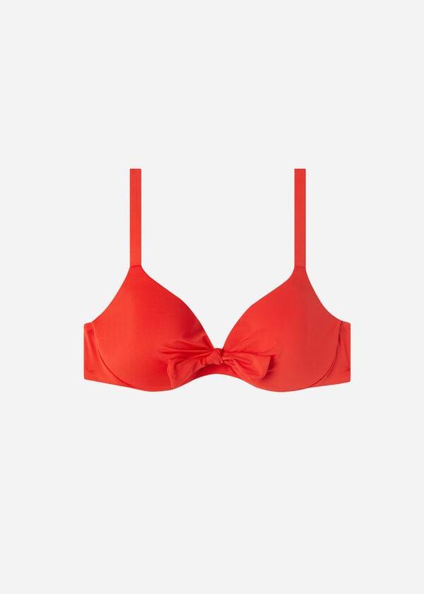 womens calzedonia padded push up indonesia eco sexy bikini tops red