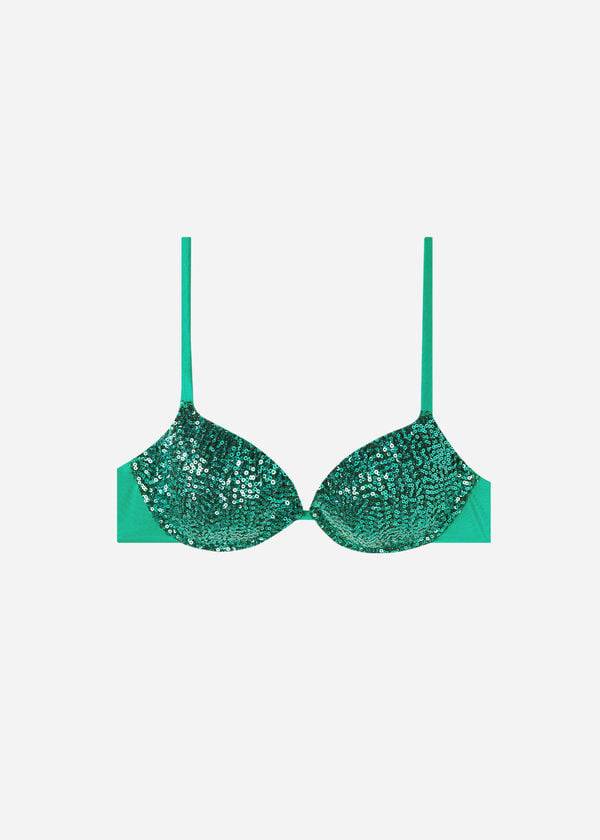green calzedonia padded push-up cannes womens bikini tops