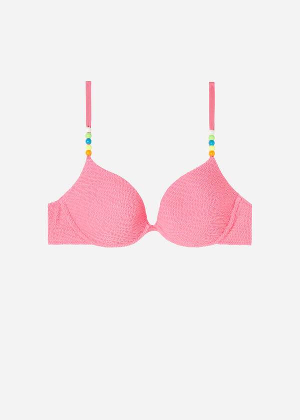 pink womens calzedonia padded push-up san diego bikini tops
