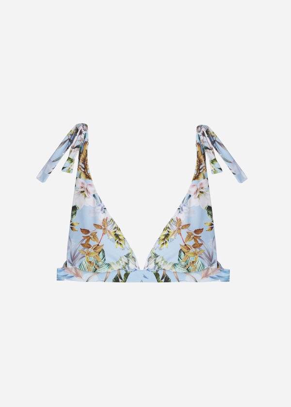 multicolor womens calzedonia padded triangle atene bikini tops