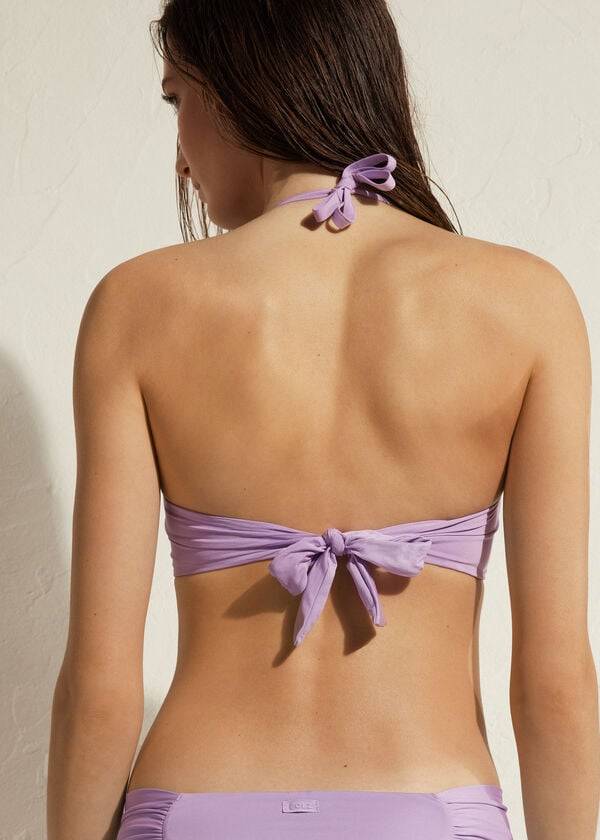 calzedonia padded triangle indonesia eco womens bikini tops purple