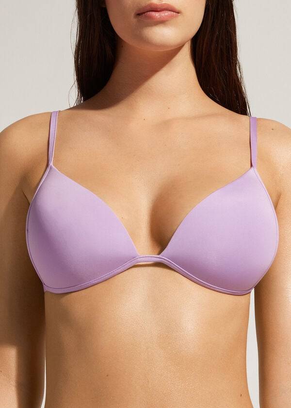 purple womens calzedonia padded triangle indonesia eco rise bikini tops