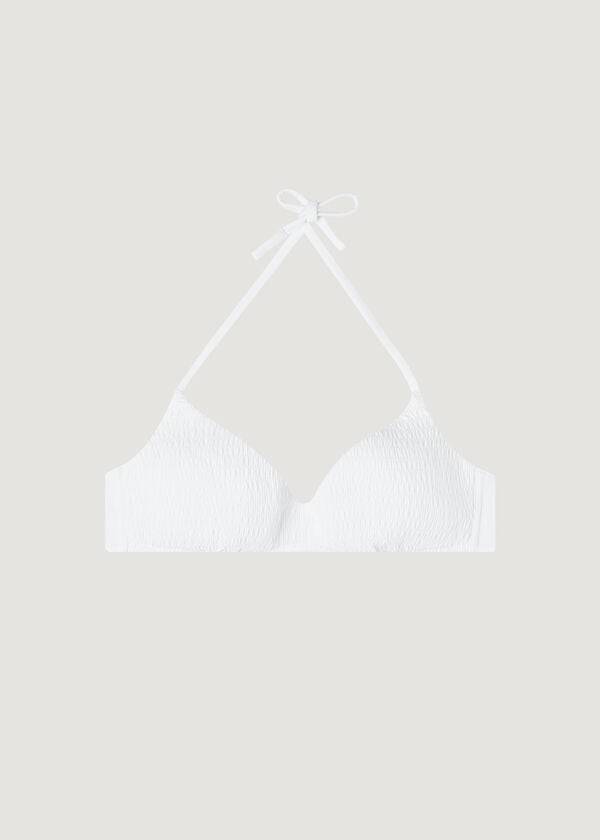 calzedonia padded triangle lanzarote womens bikini tops white