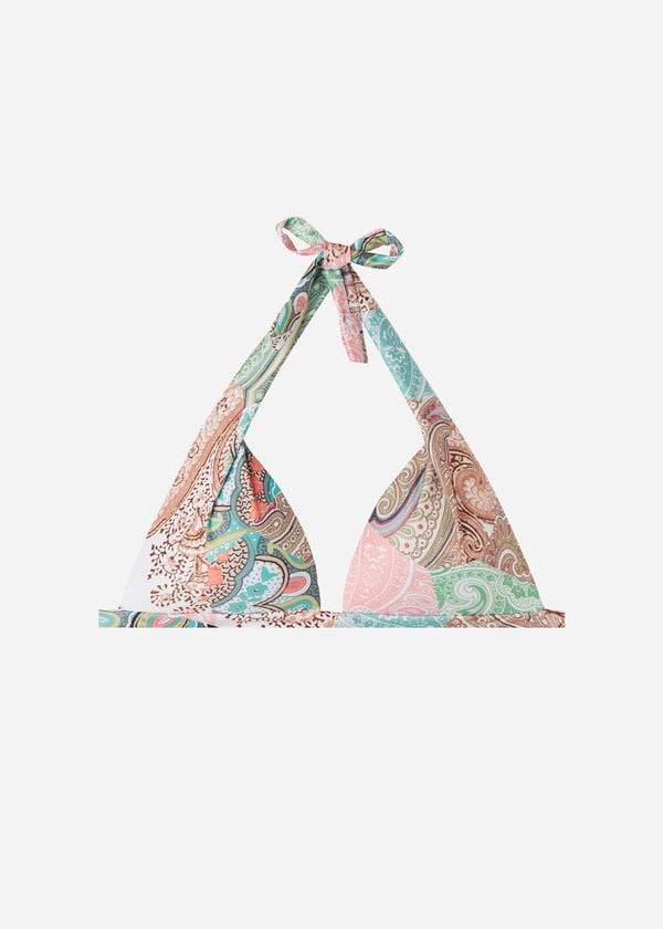 calzedonia padded triangle saint tropez womens bikini tops multicolor